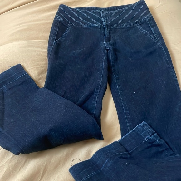 Anlo Denim - Anlo Dark Blue Flare Wide Leg Jeans